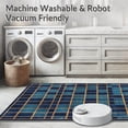 thumbnail image 5 of ODIKA 4'x6' Machine Washable Non-Slip Area Rug, Vibrant Navy and Gold Geometric with Interlocking Design High Traffic Rug, Blue, 116892, 5 of 7