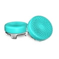 thumbnail image 5 of KontrolFreek Lotus for PlayStation 5 (PS5) and PlayStation 4 (PS4) | Performance Thumbsticks | 2 Mid-Rise Concave | Teal/Clear, 5 of 6