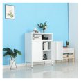 2 Door Metal Storage Accent for Bed Room,Living Room,Home,Hotel