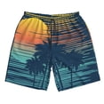 thumbnail image 5 of Goofa Palm Trees Printed Mens Swim Trunks Summer Quick Dry Short Beach Swimwear Bathing Suits-X-Large, 5 of 9