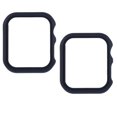 thumbnail image 1 of 2 Pack Compatible for Apple Watch Case 45mm [NO Screen Protector] Series 8 Series 7, Hard PC Bumper Case Protective Cover Frame Compatible for iWatch 45mm,original black, 1 of 5