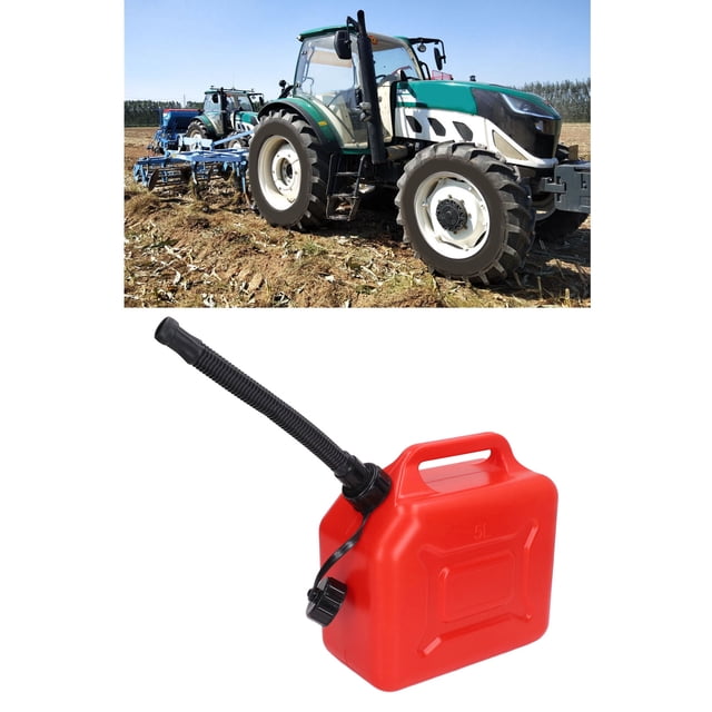 Contenedor de gas, Facilting Portátil Fácil de Alimentación de 1.3 Galonas Un almacenamiento seguro a escala clara Gas Puede Retardante de Llamas para atv