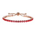 thumbnail image 3 of Pulsera de cadena de cristal Fernando Ajustables Regalos de Cumpleaños rojo, 3 of 8