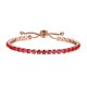 thumbnail image 3 of Pulsera de cadena de cristal Fernando Ajustables Regalos de Cumpleaños rojo, 3 of 8