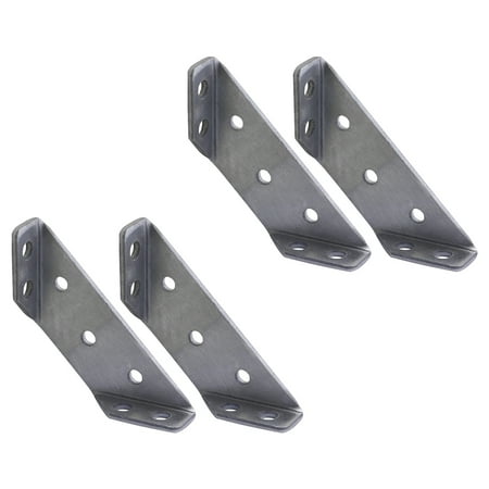

Reduced！4pcs Corner Bracket For Wood Home Furniture Hardware Stainless Steel Cabinet