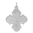 thumbnail image 4 of Auriga 925 Sterling Silver Rhodium-plated 4-way Medal Pendant for Women (Length - 36mm, Width - 35mm), 4 of 6