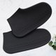thumbnail image 3 of 1 par de fundas de silicona antideslizantes para zapatos de lluvia, unisex, resistentes al desgaste (negro, talla L), 3 of 5