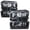 Black/Clear - Clear Corner, variant on M-AUTO Headlight Assembly for 19 00 21 Chevrolet Silverado 1500, 2022 1500 LTD Truck, Black Housing Clear Lens Clear Corner