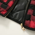 thumbnail image 7 of Younger Tree Kid Little Girls Puffer Lightweight Plaid Quilted Vest Cute Winter Outwear Padded Outfit for 7-8T, 7 of 7