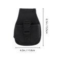 thumbnail image 2 of BRIGHTFUFU 1Pc Tools Waist Pouch Black Oxford Cloth Multi Functional Utility Belt Bag, 2 of 6