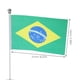 thumbnail image 2 of Small Brazil Desk Flag with Base for Decoration Polyester, 2 of 5