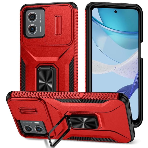 Funda para GANGXUN Motorola Moto G 2023 5G - Soporte metálico, Función magnética, Rojo
