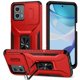 thumbnail image 1 of Funda para GANGXUN Motorola Moto G 2023 5G - Soporte metálico, Función magnética, Rojo, 1 of 5