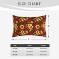 thumbnail image 4 of Honeii Red Plaid Sunflower Decorative Throw Pillow Case - Elevate Your Couch, Sofa, or Bed with Stylish Home Decor, Perfect Gift Idea-20"x30", 4 of 6