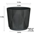 thumbnail image 4 of Better Homes & Gardens 16in Cappriccio Resin Planter, Black, 4 of 5