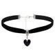 thumbnail image 1 of Love Pendant Necklaces Silicone Material Heart Necklace For Women Jewelry Gift--Black-Product code 55909 Blue, 1 of 5