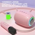 thumbnail image 4 of YiBai Karaoke Speaker With Microphone Wireless Bluetooth Speaker,Pink,for Father Dad, 4 of 8