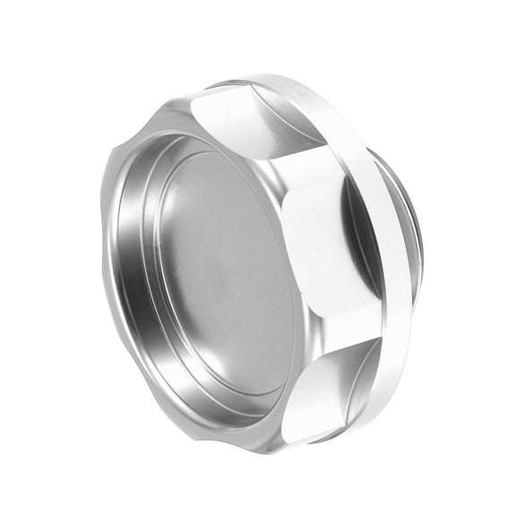 Unique Bargains Car Oil Filler Cap Engine Modified Tank Cover Replacement for Honda Engine B Series Silver Tone