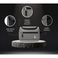thumbnail image 6 of Lazer Toiletry Bag for Travel – 6L Hanging Organizer with Multiple Compartments, Water-Resistant – Grey, 6 of 7