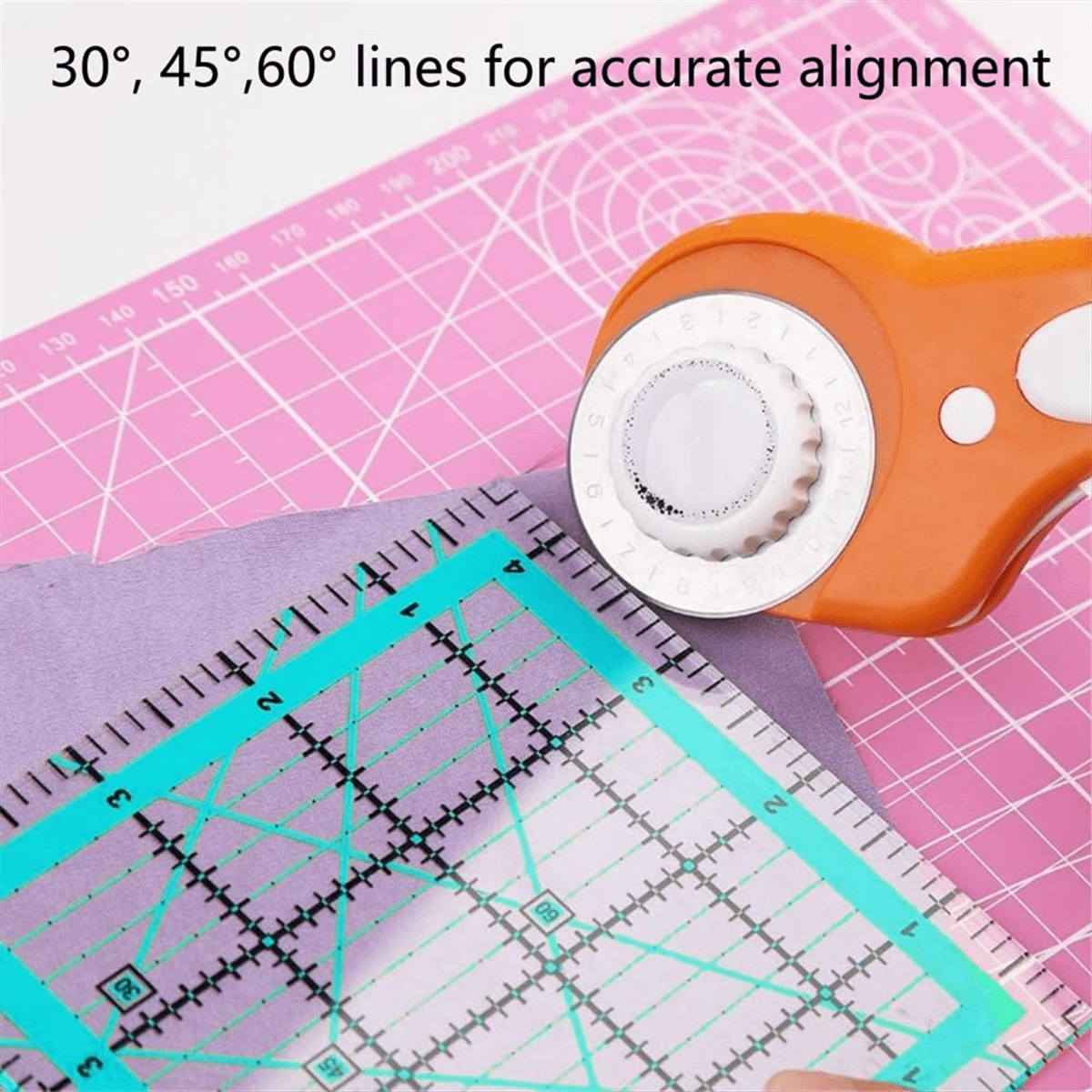 4pcs Quilting Rulers,Quilting Rulers and Templates,Square Quilting Rulers Fabric Cutting Ruler for Quilting and Sewing