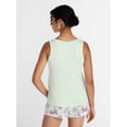 thumbnail image 4 of Joyspun Women's Tank Top and Shorts Pajama Set, 2-Piece, Sizes XS-3X, 4 of 6