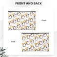 thumbnail image 2 of Hirioo Penguin With Flowers for Paper Reusable Cosmetic Bag Zipper Encouragement Travel Pouch Toiletry Bag for Women Girls, 2 of 7