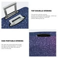 thumbnail image 3 of Kdxio Violet Glitter Pattern Luggage Cover for Travel,Elastic and Durable,Fits 18-32 Inch,Anti-Scratch Suitcase Protector-No luggage included, 3 of 5
