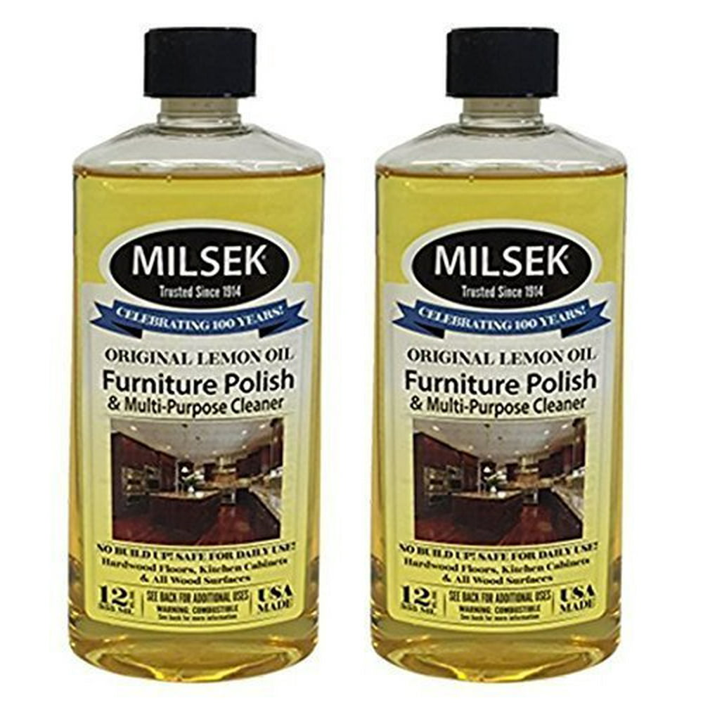 Milsek 12 Ounce Lemon Furniture Polish and Cleaner 2 Pack Walmart