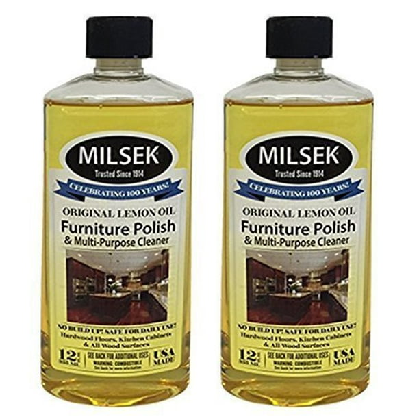 Milsek 12 Ounce Lemon Furniture Polish and Cleaner 2 Pack Walmart