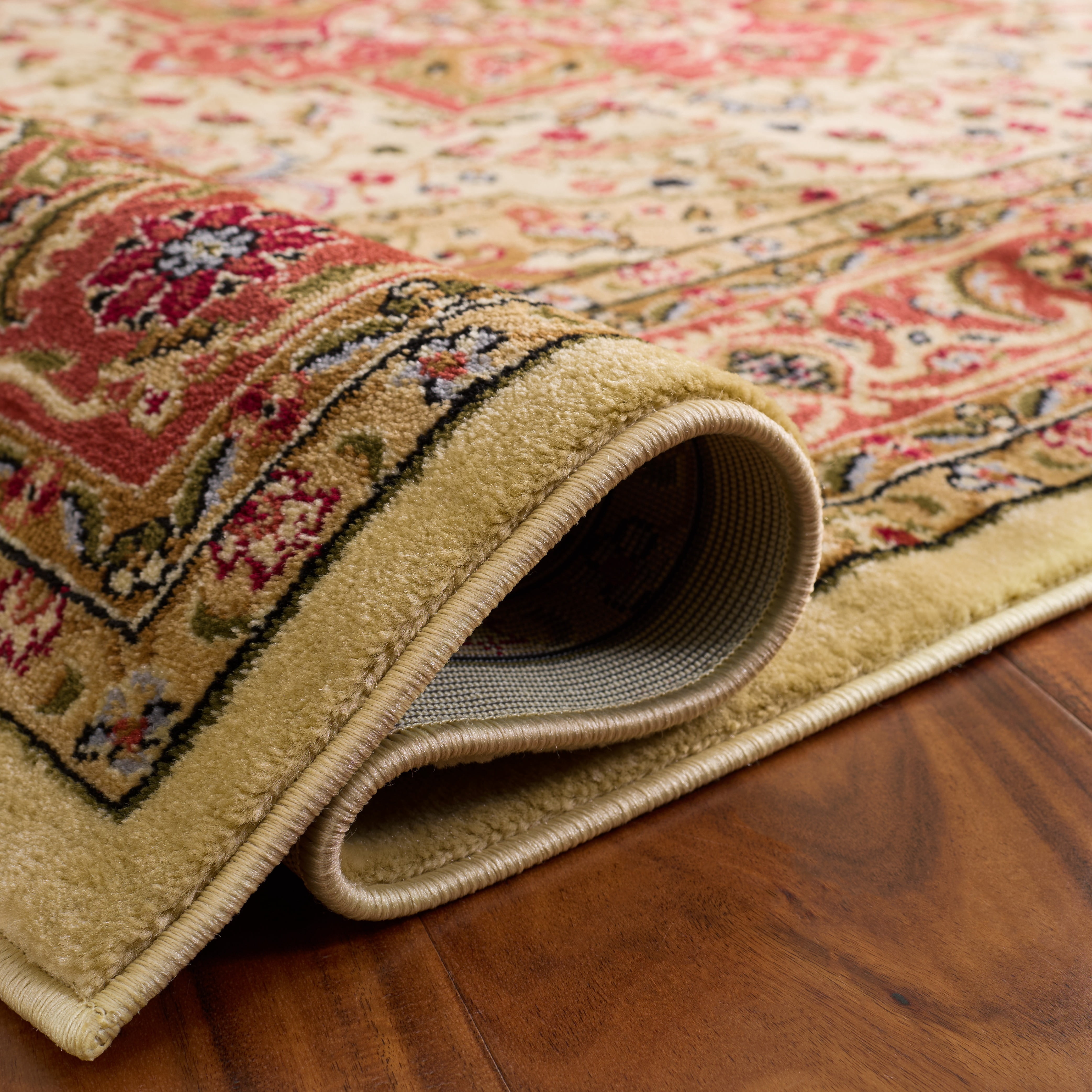 Safavieh Lyndhurst Miranda Floral Area Rug, Ivory/Rust, 6' x 8'