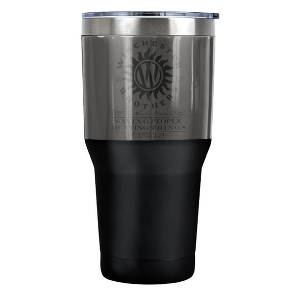 Supernatural Winchester Anti Possession Stainless Steel Tumbler 30 oz Coffee Travel Cup, Vacuum Insulated & Double Wall with Leakproof Sliding Lid