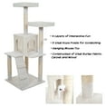 thumbnail image 2 of PETMAKER Cat Tree with 2 Perches, Condo, 5 Scratch Posts, and Toy (White), 2 of 7