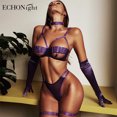 thumbnail image 2 of Echonight-lencería Sexy para mujer, ropa interior ahuecada, trajes de sujetador abierto Sensual sin censurado, disfraz Sexy de 5 piezas, 2 of 5