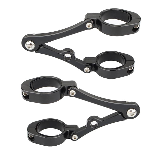 1 par de abrazaderas de montaje de soporte de faro 39-41 mm para Negro Sunnimix Soporte de faro de motocicleta