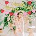 thumbnail image 2 of Happy Mother’s Day Banner Mother’s Day Party Decorations We Love Mom Party Supplies with Glittering Heart Garland, 2 of 6