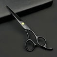 thumbnail image 3 of Tijeras de peluquería doradas de 15 cm (6 pulgadas) de acero inoxidable japonés con cuchillas afiladas de precisión., 3 of 5