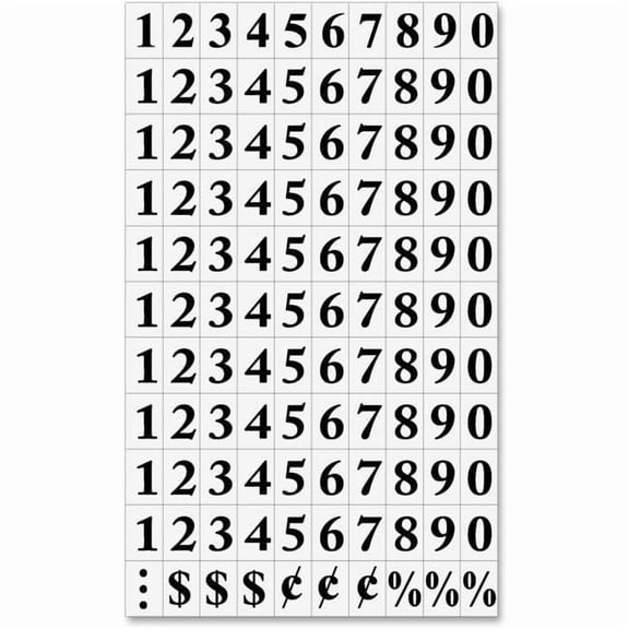 Bi-silque MasterVision Magnetic Numbers