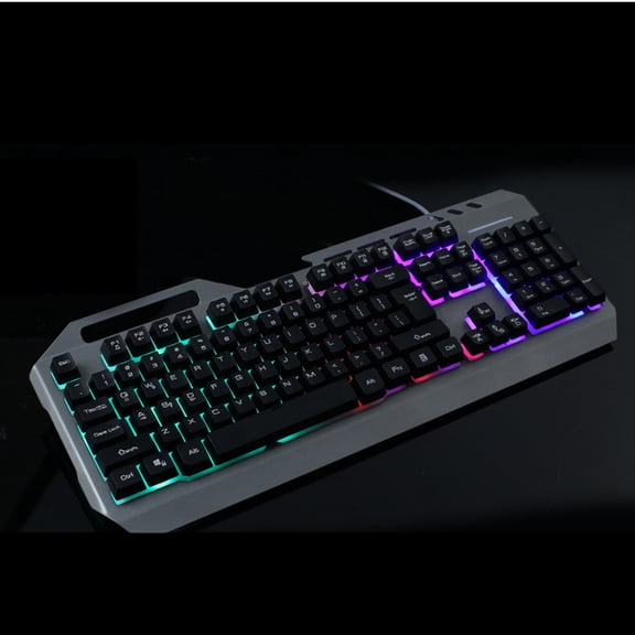 HONMEET Led Keyboard Usb Black 1Set For Gaming Office Work