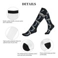 thumbnail image 6 of Bixox Astronaut Standing In The Moon Print Compression Socks,Compression Socks Women & Men Circulation for Medical,Running,Athletic, 6 of 7