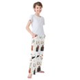 thumbnail image 3 of FORMRS Boys Pajama Pants with Pockets Size 11-12Y Kids Lounge Sleep Bottoms, Cartoon Halloween Ghosts, 3 of 8