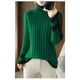 thumbnail image 5 of Suéter de mujer de invierno de cachemira de cuello alto, tejido de punto cálido, camisa de fondo sólido informal coreano, suéter de punto de moda, 5 of 5