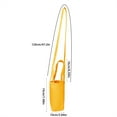 thumbnail image 4 of Injueey Bolsa para botella de agua con asas, portavasos, bolso cruzado, bolso de transporte, Camping, vacaciones, oficina, organizador para Almacenamiento y organización del hogar Amarillo, 4 of 6