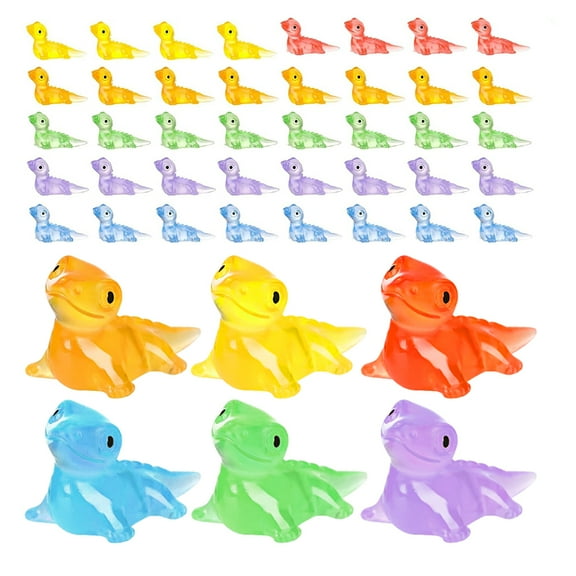 120PCS Mini Lizard Figures Glow in the Dark Resin Tiny Animal Toys for Moss Terrariums Dollhouses Potted Plants Crafts