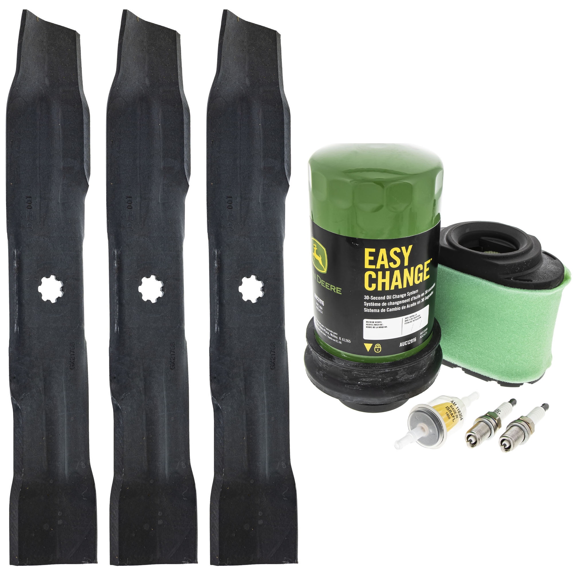 John Deere Original Equipment Model E170 Maintenance Kit + Mulching Blades