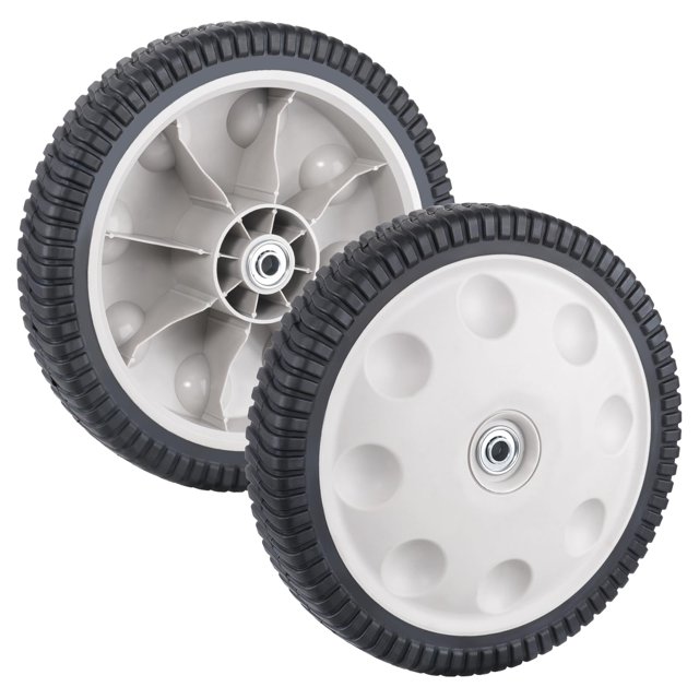 CheeMuii 734-04019 Lawn Mower Rear Wheels 2 Pcs 12" Push Mower Back Drive Wheels Replace for MTD 734-04127 734-04019 Compatible with Troy Bilt Most Walk-Behind Push Lawn