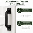 thumbnail image 3 of Renovators Supply 10 Pack Cabinet Handles 6" Black Wrought Iron Drawer Pulls/Kitchen Cabinet Handles w/Screws, 3 of 7