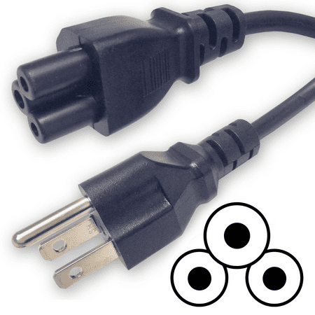 Iec 320 Power Supply Ipax 15 Feet Extra Long Black 3 Prong AC Power Supply Cord Cable, NEMA 5-15P to IEC320 C5, Compatible with LG Televisions and more ()