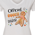 thumbnail image 4 of Inktastic Official Cookie Tester Cute Gingerbread Women's V-Neck T-Shirt, 4 of 5