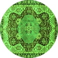 thumbnail image 1 of Ahgly Company Indoor Round Persian Green Traditional Area Rugs, 6' Round, 1 of 4