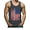 Dark Gray, variant on Men's 4th of July Tank Top - Big American Flag Print Sleeveless Shirt - Vintage USA Flag Tank Top - Black Singlet - Cotton Blend Fabric - Crew Neck Design - Independence Day Clothing - Small Black